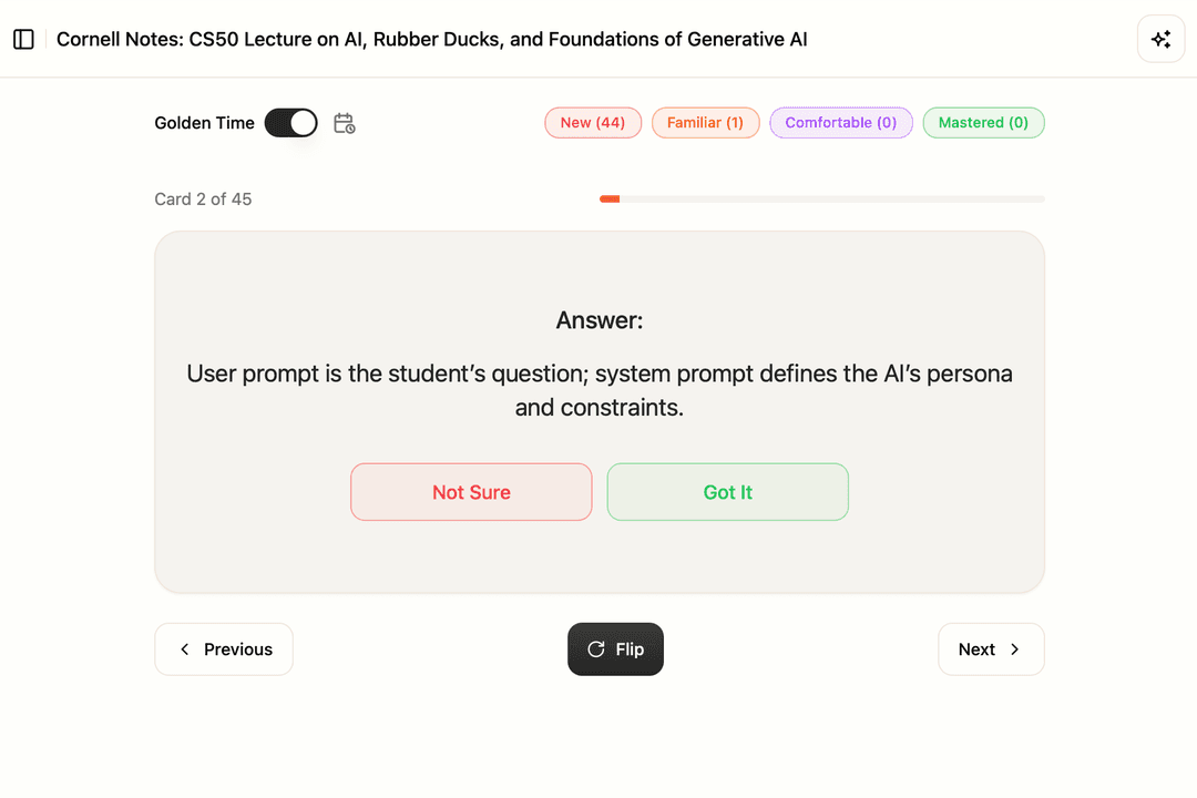 Flashcards generated from notes in Stuley