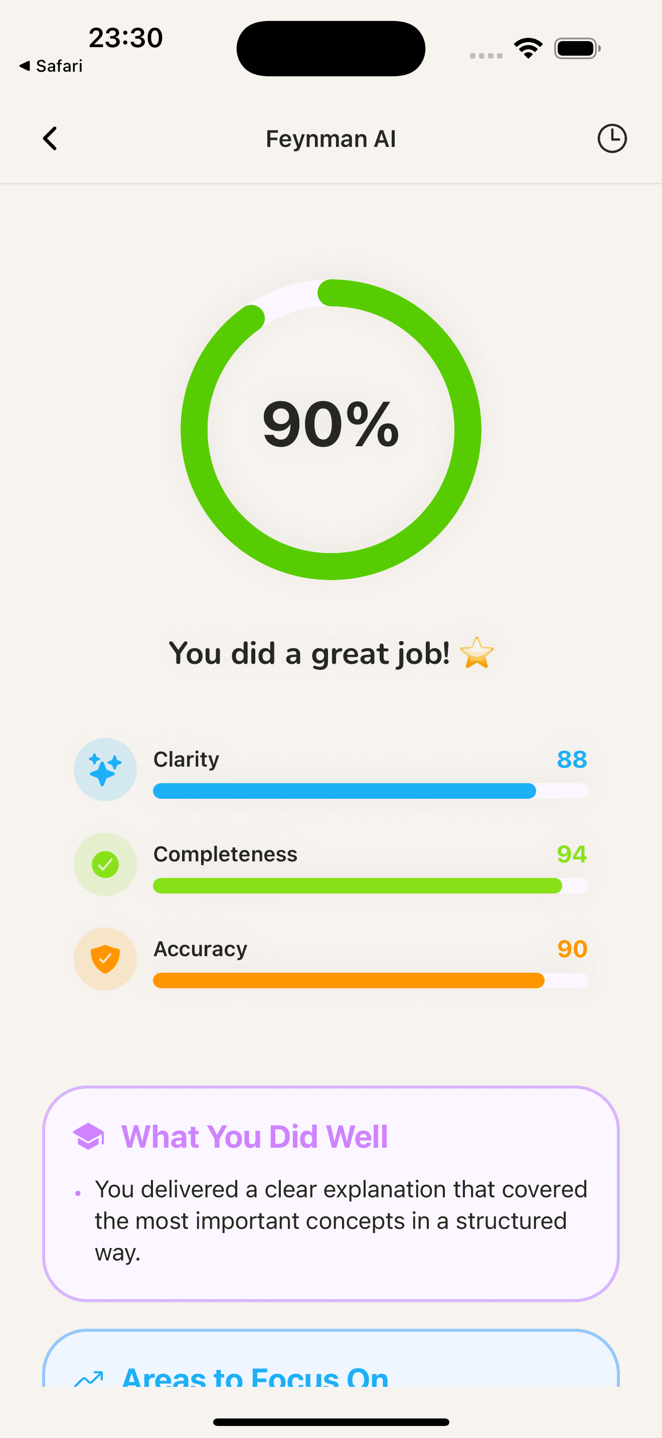 Stuley mobile app - Feynman Technique
